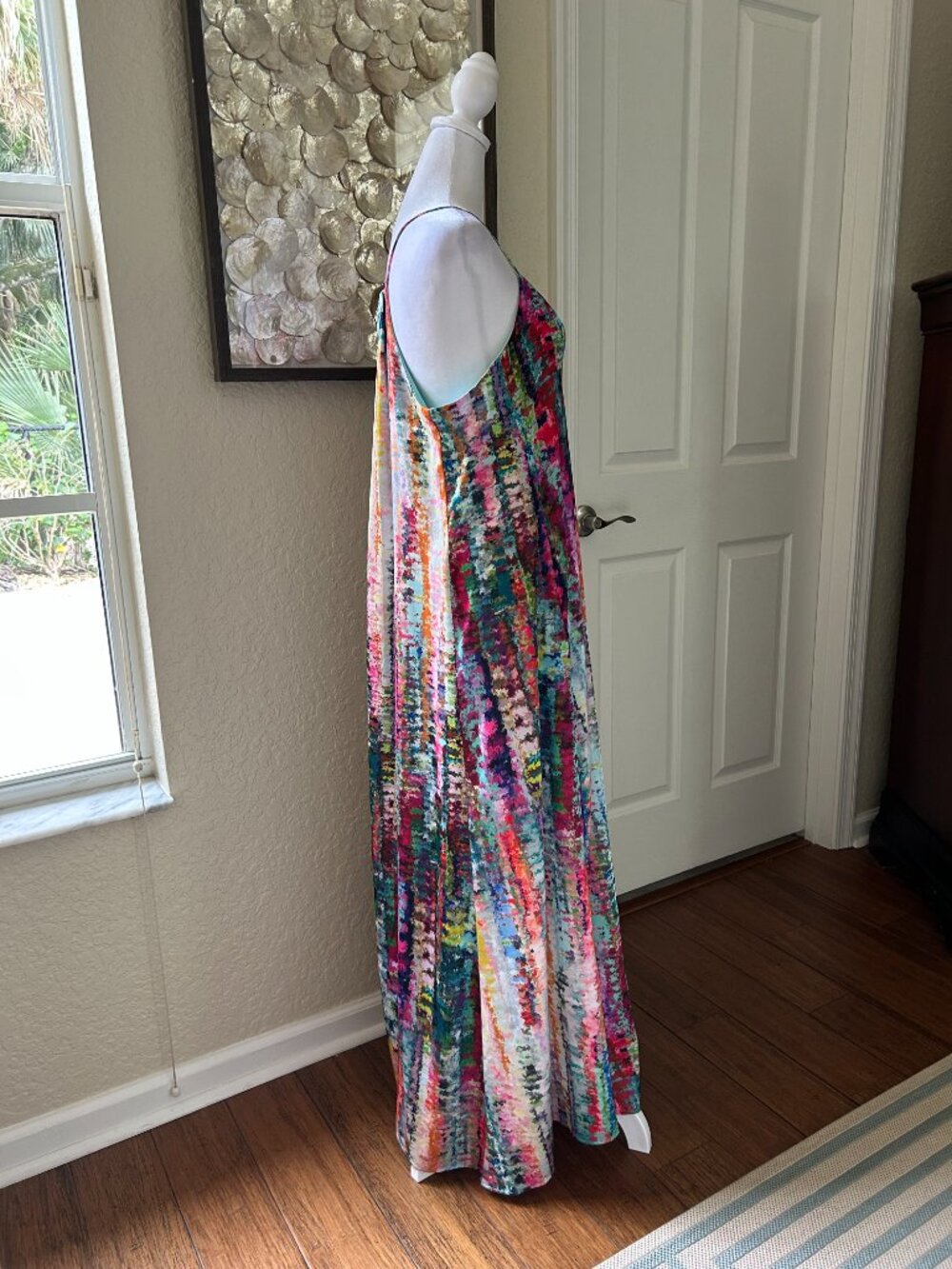Nicole Miller Abstract Multicolor Maxi Dress - Picture 4 of 7